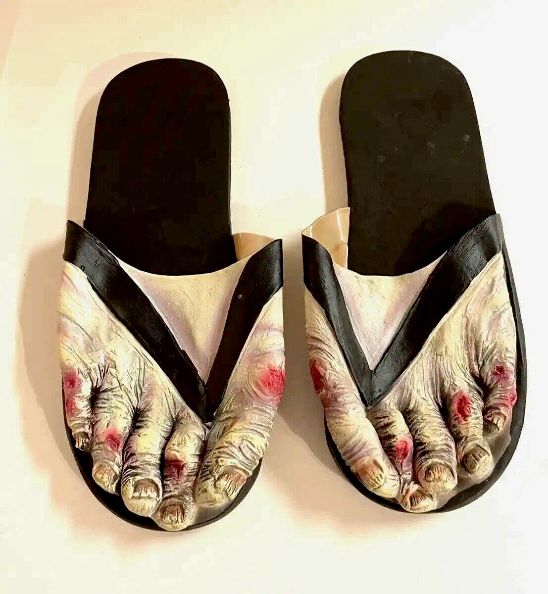 Modsigelse Kontur mel Zombie Feet Slip On Ugly Feet Sandals Slippers Walking Dead Costume  Accessory | eBay