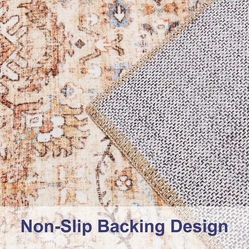 Area Rug 9x12 Living Room: Soft Large Washable Rugs with Non-Slip Rubber Backing - Picture 5 of 13