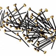 Black Hardened Nails Brass Headed Picture Pins Wall Hanging Hardened Tack