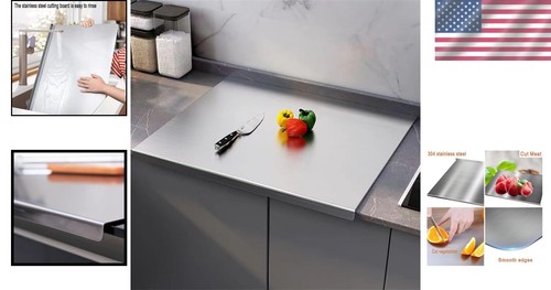 Dishwasher Safe Eco-Friendly Metal Cutting Board - Perfect for All Kitchen Tasks - Picture 2 of 9