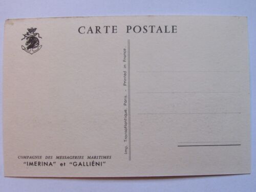 05A227 CPA COMPAGNIE DES MESSAGERIES MARITIMES PAQUEBOT IMERINA ET GALLIENI - Picture 2 of 2