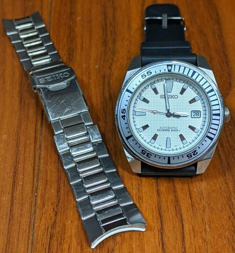 Seiko White Samurai early model 7s35-00B0 Extremely Rare USED ...