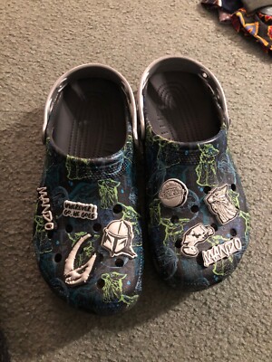 Disney Star Wars Mandalorian Crocs size unisex Men s 8 or Women s 10 