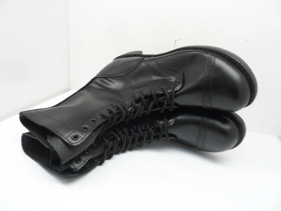Botas de uniforme de salto de cuero Corcoran para hombre de 10" 1500 *Hechas en EE. UU.* negras talla 13D Foto 4 de 4
