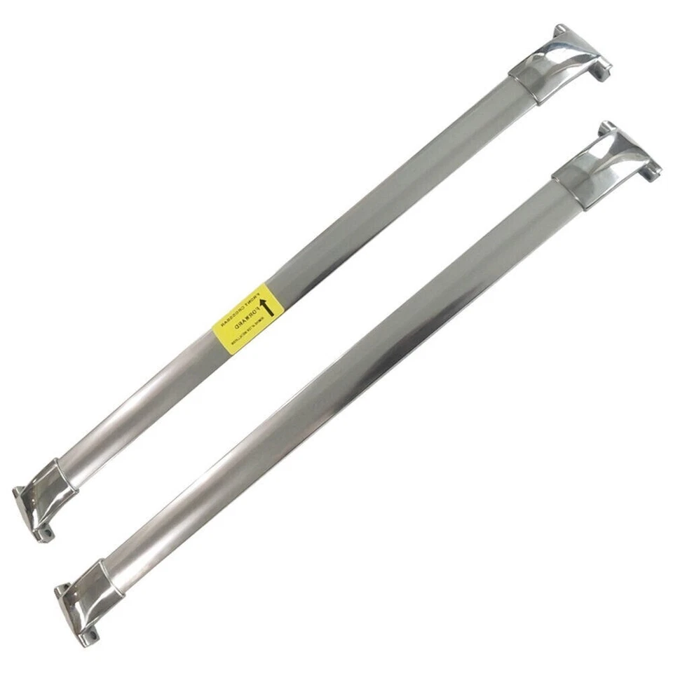 Barra transversal transversal de 2 piezas portaequipajes de techo compatible con Lexus LX570 2016-2023 Foto 2 de 4