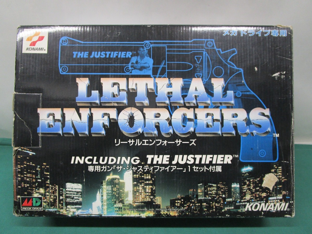 Konami lethal enforcers gun controller sega mega drive Konami lethal enforcers gun controller sega mega drive