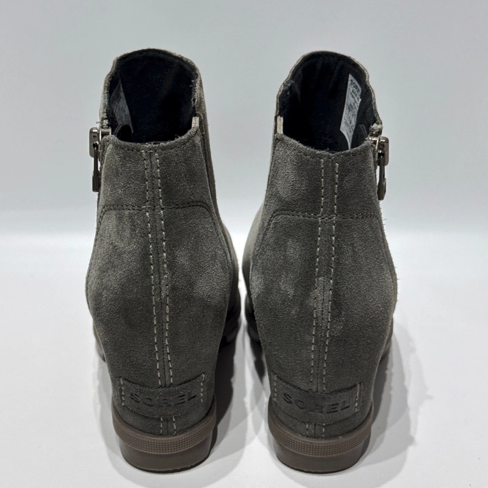 sorel joan of arctic wedge zipper ankle boots