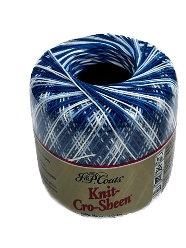 New sealed: J&P Coats KNIT-CRO-SHEEN 100% Mercerized Crochet Cotton: 24 colors - Picture 22 of 30