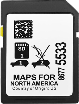 GENUINE 2020-2022 GMC Sierra 1500, 2500 , 3500 HD Navigation Card OEM 86775533