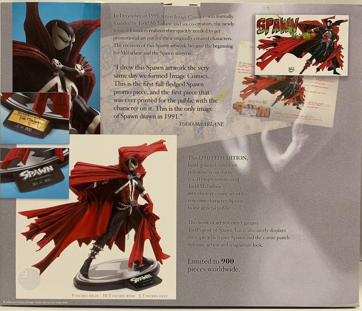 spawn THE BEGINNIG スタチュー MCFARLANE SPAWN THE BEGINNING COLD CAST STATUE RESIN WITH
