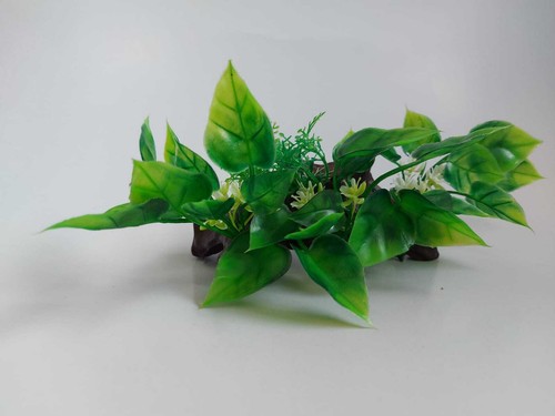 Artificial Aquarium Ornamental Plant with Log Wood Base for Fish Tank Brand New - Picture 7 of 10