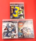 PS3 TOY STORY, PIRATES of the CARIBBEAN and Madden 13 PLAYSTATION 3 Game Lot  xy