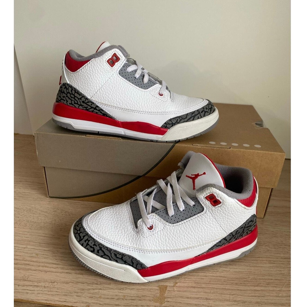 jordan retro 3 white red cement