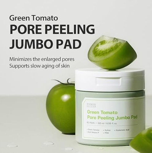 Sungboon Editor Green Tomato Pore Peeling Jumbo Pad - 60 Pads U.S. Seller - Picture 2 of 6