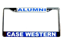 CASE WESTERN/ALUMNI-College License Plate Frame, Polished Chrome-465