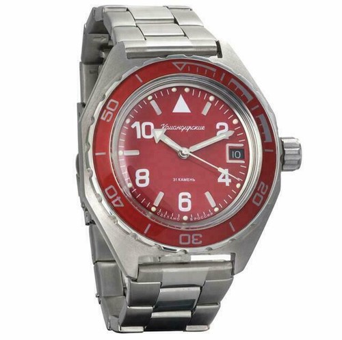 Vostok Orologio Subacqueo Meccanico Russo Automatico: Kal. 2415/100819 2415/100815, 200m, Quadrante Blu - 4