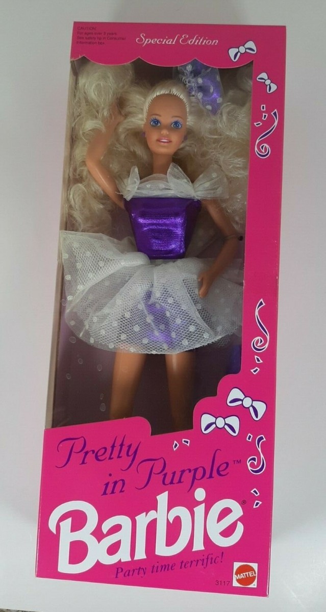 Pretty In Purple Barbie Special Edition 1992 Mattel 3117 NIB NRFB