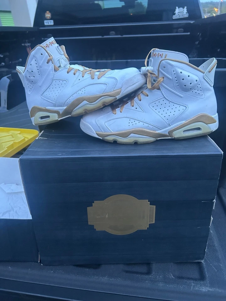 Talla 9.5 - Air Jordan 7/6 Retro Golden Moments Pack sin caja Foto 3 de 4