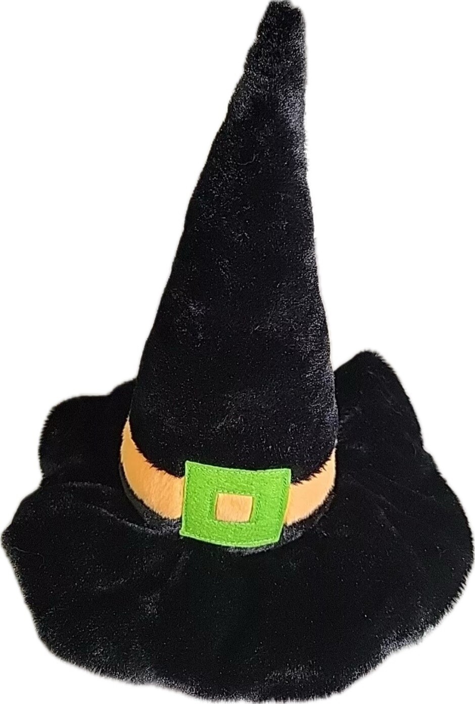2  Pet Toys Witchy Witch Hat Plush Crinkle Brim Squeak Toy Pet Dog Toy