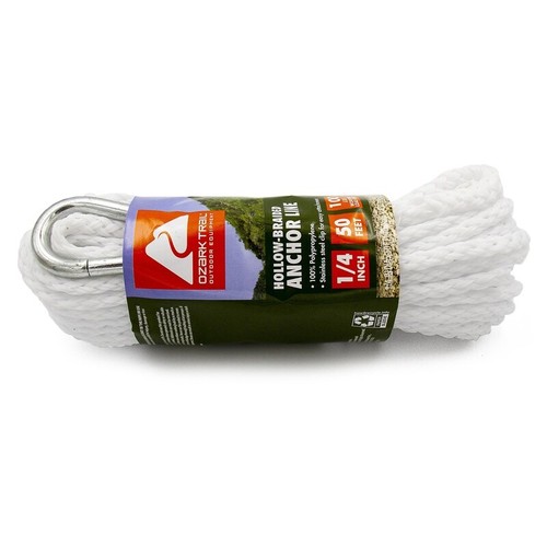 1/4” 50ft Polypropylene Braided Anchor Line W/ Snap Hook Boat Dock Marine Rope - Picture 14 of 16