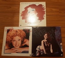 LOT of 3 Bette Midler LP Broken Blossom, The Divine Miss M, Live At Last vg+