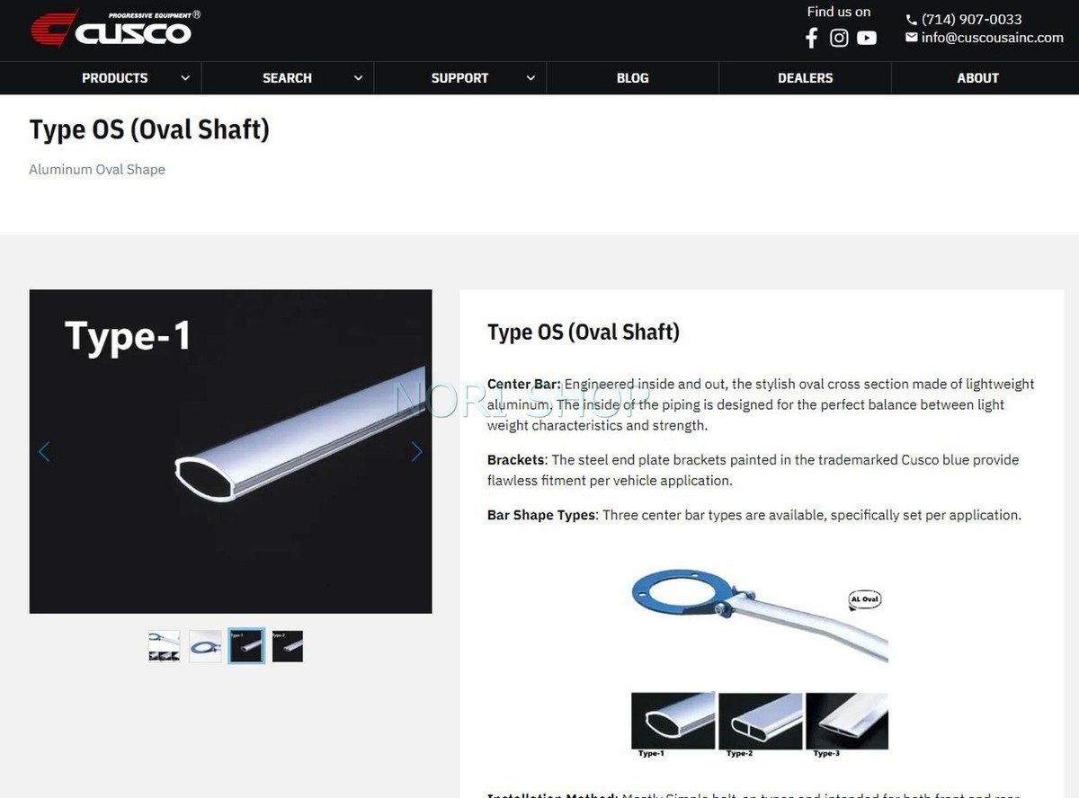 CUSCO Front Strut Tower Bar For NISSAN 98-01 Skyline GT-R