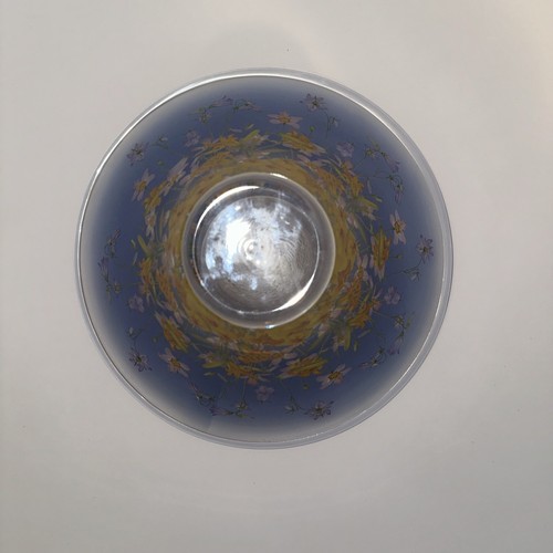 Smithsonian Collection Goebel Wildflower Blue Bowl New In Box - Picture 4 of 6