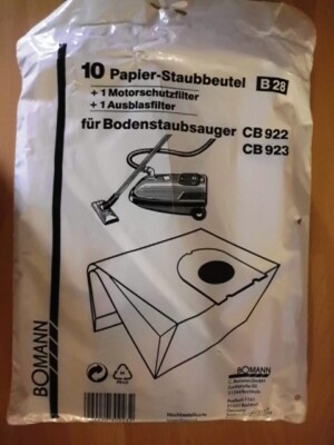 10 X Staubsauger Staub Papier Beutel für Bomann CB922 CB923 