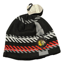 NHL Chicago Blackhawks Beanie Winter Knit Hat Embroidered Skull Cap Adult OTH