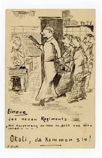 Postcard Trench Art Germany WW1 1914