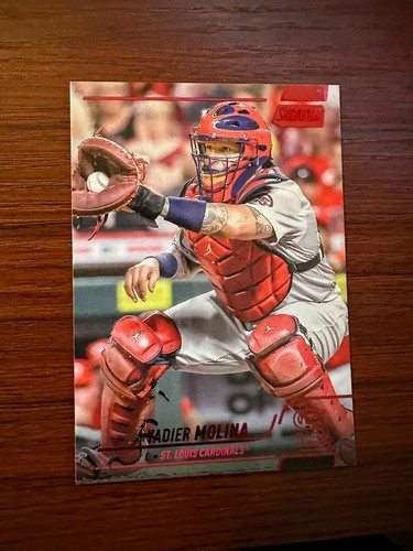 2022 Topps Stadium Club Yadier Molina Red Foil #297 St. Louis