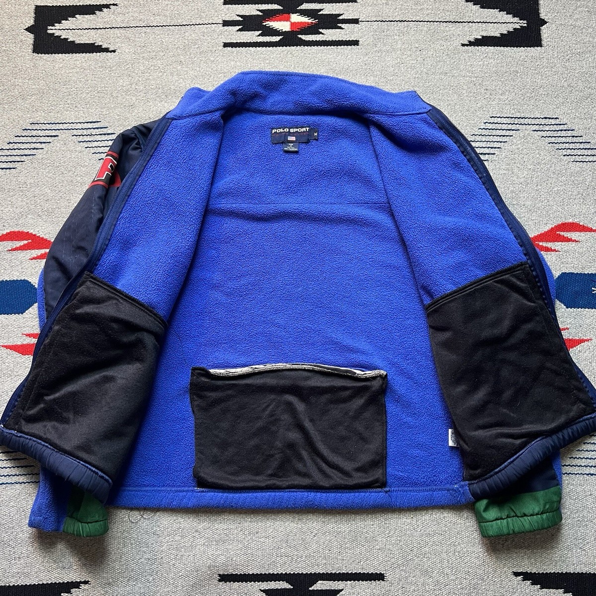 Polo Ralph Lauren Polo Sport Fleece Jacket Pepsi 1992 Size M Rare