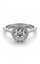 1.00 Carat (TWC) Genuine Lab Grown Diamond Ring in 14k Gold CERTIFIED