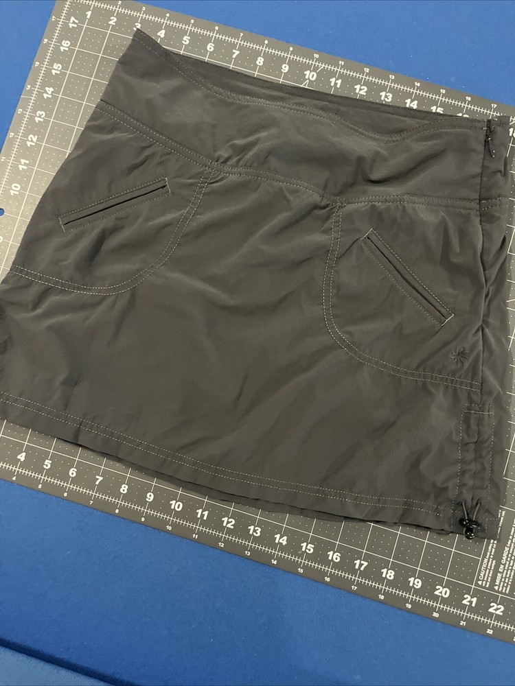 Athleta Gray Ripstop Stretch Tennis Skort Size 2 with Pockets for Golf