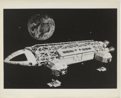 Space 1999 Eagle Moonbase Alpha model in space TV Sci Fi Original 8x10 Photo