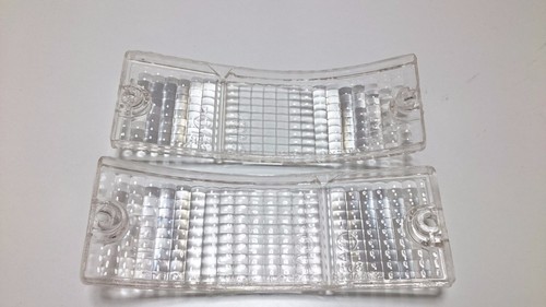 NEW 83 84 85 MAZDA RX7 RX-7 FRONT TURN SIGNAL & SIDE MARKER LIGHT CLEAR LENS SET - Picture 7 of 12
