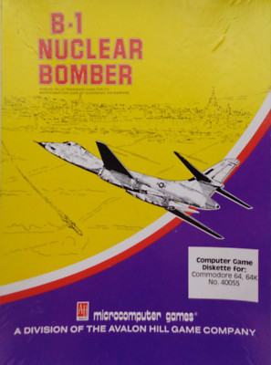 COMMODORE 64/128 -- B-1 NUCLEAR BOMBER (AVALON HILL - DISK)