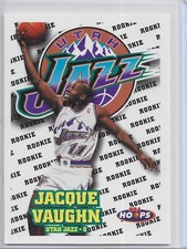 1997-98 NBA Hoops Basketball Jacque Vaughn Rookie RC # 201 Utah Jazz