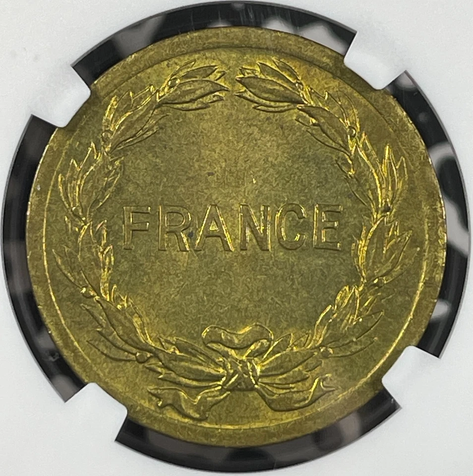 Francia 1944 ocupación aliada 2 francos NGC MS63 lote #G9991 elección ¡UNC! Foto 3 de 3