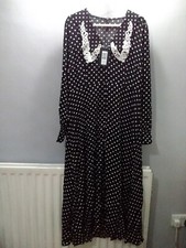 Y.A.S yasdublin ls long dress black/Dublin  size 16  (c) Sale 
