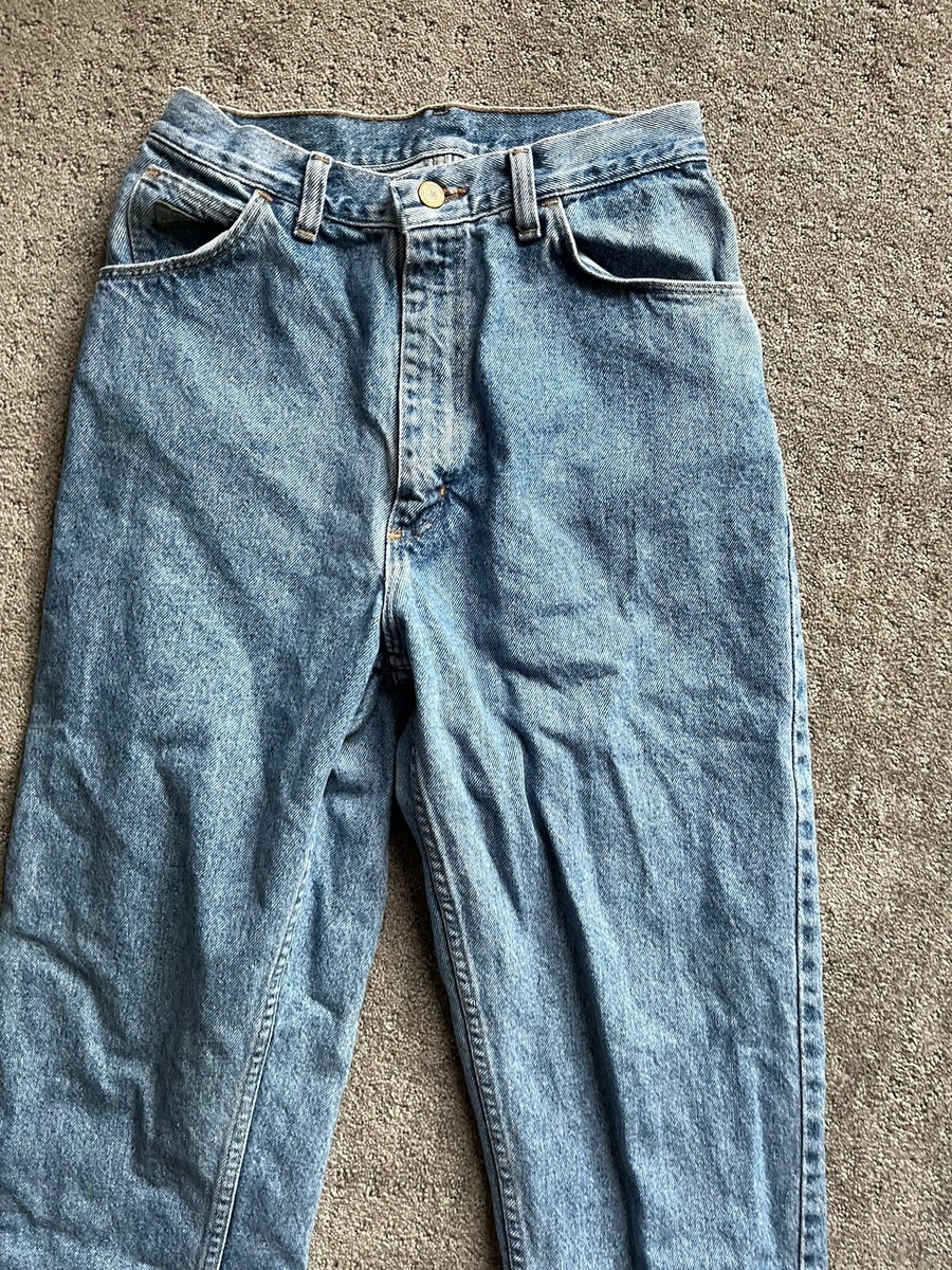 Wrangler Jeans 10L USA MSR01 Vintage Faded Blue Denim High Rise