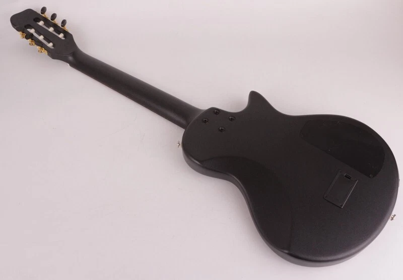 Guitarra Clásica Eléctrica Mano Izquierda Cuerda de Nylon Silenciosa Viaje Portátil Foto 4 de 4