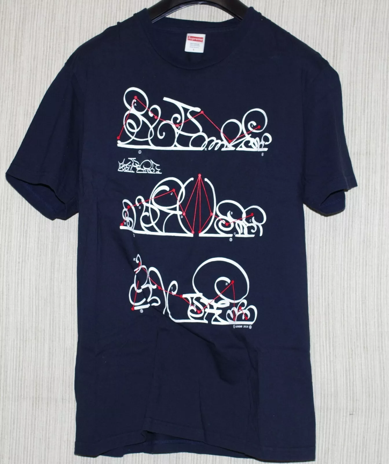 Supreme System Tee “FW 18” Men's Size Large