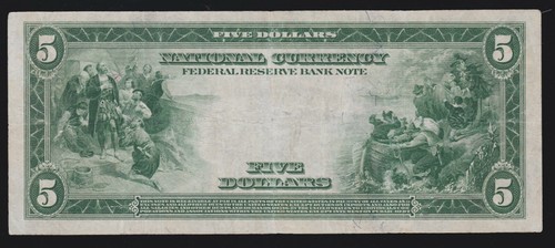 US 1918 $5 FRBN Kansas City Note FR 803 VF-XF (127) - Picture 2 of 2