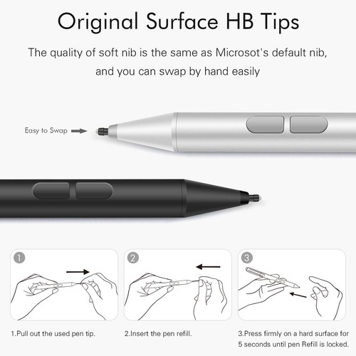 Surface Stylus Pen For Microsoft Surface Pro 3/4/5/6/7 Go Book Studio Laptop Pen - Picture 8 of 21