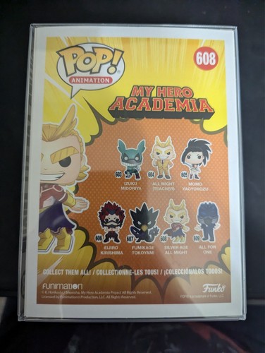 Funko POP! My Hero Academia Silver Age All Might Barnes & Noble #608 Signed JSA - Picture 3 of 6
