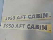 CRUISERS YACHTS 3950 AFT CABIN DECAL PAIR (2) BURGUNDY 24 7/8" X 2" MARINE BOAT