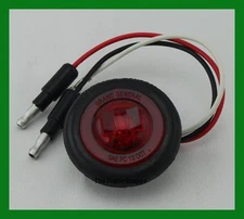 Grand General Marker Clearance LED light 1 1/4" Round Red 1 LED Dual Function