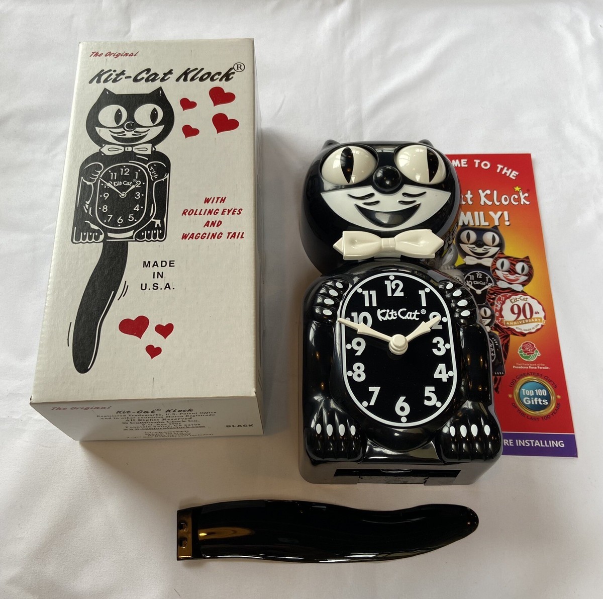 Kit-Cat Clock 猫型時計 USA製 Kit-cat Klock 黒猫クロック | 瀬尾商店