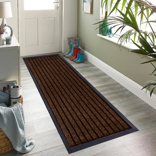 Non Slip Rubber Mat Door Mat Outdoor Indoor Washable Hallway Runner Rugs - Picture 4 of 12